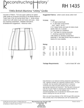 Load image into Gallery viewer, RH1435 — 1940s British Utility Girdle sewing pattern