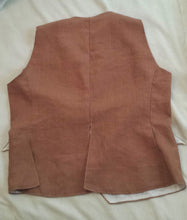 Load image into Gallery viewer, A customer's Colonial waistcoat made with our sewing pattern RH808 (back view)