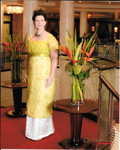 Load image into Gallery viewer, Kass models her 1910s evening gown made with our sewing pattern RH1090, perfect for your Downton Abbey or Jazz Age party!