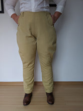 Load image into Gallery viewer, Kass models the jodhpurs she made with our sewing pattern RH1014