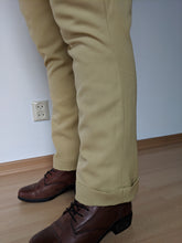 Load image into Gallery viewer, Kass models the jodhpurs she made with our sewing pattern RH1014 (detail of cuffs)
