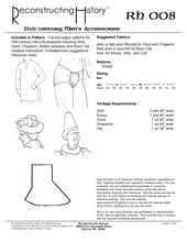 Load image into Gallery viewer, RH008 — 15th century Men&#39;s Accessories sewing pattern

