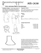 Load image into Gallery viewer, RH008 — 15th century Men's Accessories sewing pattern