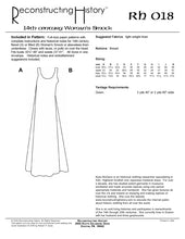 Load image into Gallery viewer, Back cover for our sewing pattern RH018 which helps you make a 14th century chemise or shift