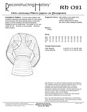 Load image into Gallery viewer, Front cover of our sewing pattern RH021, which helps you make a men&#39;s 14th century jupon or pourpoint 
