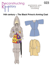 Load image into Gallery viewer, RH023 — 14th century Jupon of the Black Prince sewing pattern