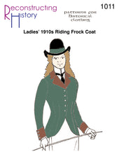 Load image into Gallery viewer, RH1011 — Ladies&#39; 1910s Riding Frock Coat sewing pattern

