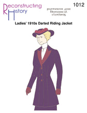 Load image into Gallery viewer, RH1012 — Ladies&#39; 1910s Darted Riding Jacket sewing pattern
