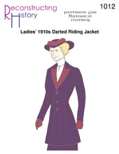 Load image into Gallery viewer, RH1012 — Ladies' 1910s Darted Riding Jacket sewing pattern