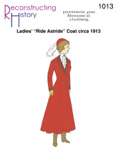 Load image into Gallery viewer, Front cover of our sewing pattern RH1013, 1910s Lady's Riding Coat