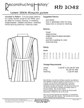 Load image into Gallery viewer, RH1042 — Ladies' 1910s Norfolk Jacket sewing pattern