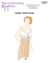 Load image into Gallery viewer, RH1057 — Ladies' 1910s Corset sewing pattern