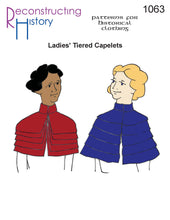 Load image into Gallery viewer, RH1063 — Ladies' 1870s-1910s Tiered Capelets sewing pattern