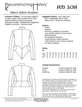 Load image into Gallery viewer, RH108 — 1620s Doublet sewing pattern