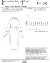 Load image into Gallery viewer, RH1093 — 1907 Empire Negligée sewing pattern