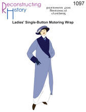 Load image into Gallery viewer, RH1097 — Ladies' Single-Button Motoring Wrap sewing pattern