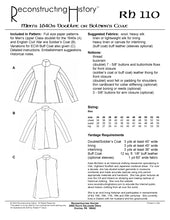 Load image into Gallery viewer, RH110 — English Civil War Soldier's Coat or Buff Coat sewing pattern