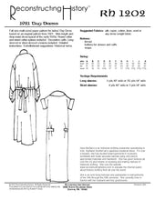 Load image into Gallery viewer, RH1202 — 1920s Day Dress sewing pattern