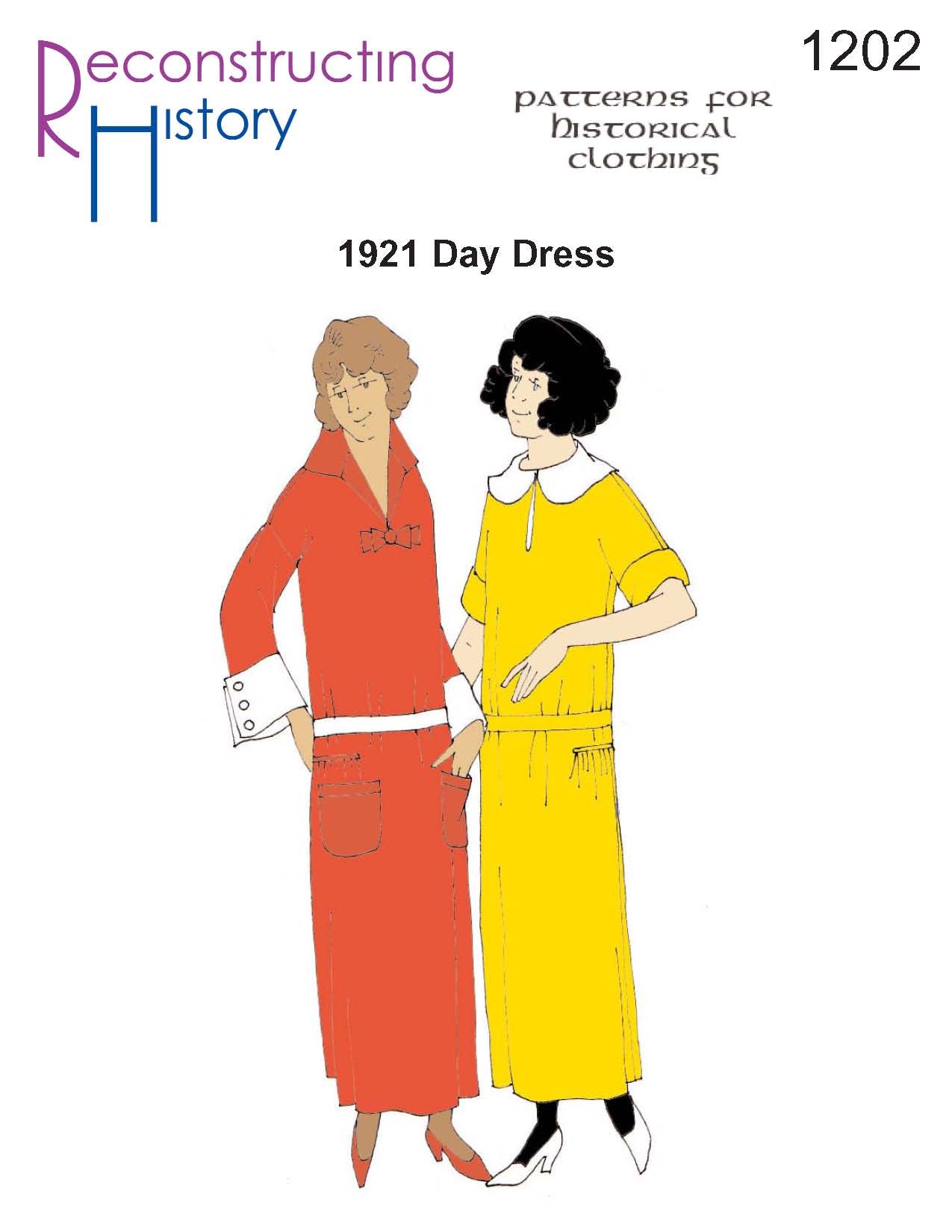1920s day dress RH1202 — 1920s Day Dress sewing pattern – Reconstructing History