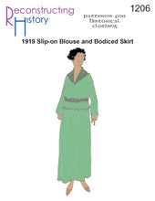 Load image into Gallery viewer, RH1206 — 1919 Blouse and Bodiced Skirt sewing pattern