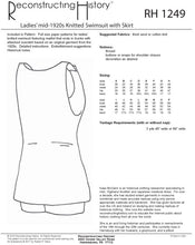 Load image into Gallery viewer, RH1249 — Mid-1920s Ladies' Knit Swimsuit sewing pattern