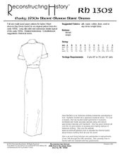 Load image into Gallery viewer, RH1302 — 1930s Day Dress sewing pattern