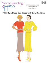 Load image into Gallery viewer, RH1306 — 1930s Day Dress sewing pattern