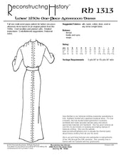 Load image into Gallery viewer, RH1313 — 1930s Afternoon Dress sewing pattern