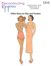 Load image into Gallery viewer, RH1315 — 1930s Bias Slip and Tap Pants sewing pattern
