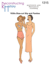 Load image into Gallery viewer, RH1315 — 1930s Bias Slip and Tap Pants sewing pattern