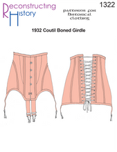 Load image into Gallery viewer, RH1322 — 1932 Coutil Boned Girdle sewing pattern