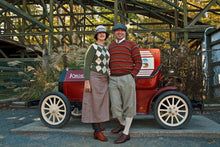 Load image into Gallery viewer, Bob models his plus fours, made from RH1325 - Men's Knickerbockers sewing pattern, suitable for the 1920s to 1930s.