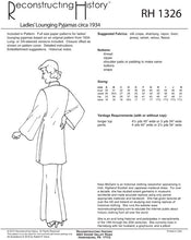 Load image into Gallery viewer, RH1326 — 1934 Lounging Pyjamas sewing pattern
