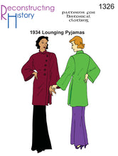 Load image into Gallery viewer, RH1326 — 1934 Lounging Pyjamas sewing pattern