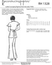 Load image into Gallery viewer, RH1328 — 1930s Lounging Pyjamas sewing pattern