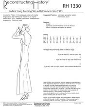 Load image into Gallery viewer, RH1330 — 1932 Long Slip with Flounce sewing pattern
