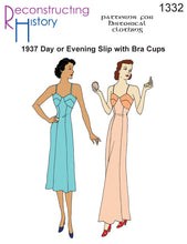 Load image into Gallery viewer, RH1332 — 1937 Day or Evening Slip with Bra Cups sewing pattern