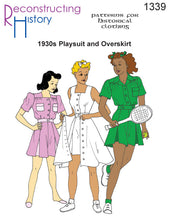 Load image into Gallery viewer, RH1339 — Early 1930s Playsuit sewing pattern