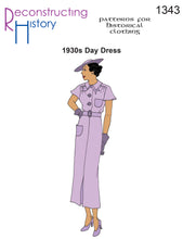 Load image into Gallery viewer, RH1343 — 1930s Day Dress sewing pattern