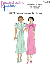 Load image into Gallery viewer, RH1349 — 1937 Princess-seamed Day Dress sewing pattern