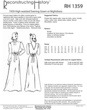 Load image into Gallery viewer, RH1359 — Early 1930s Glam Evening Gown or Nightdress sewing pattern