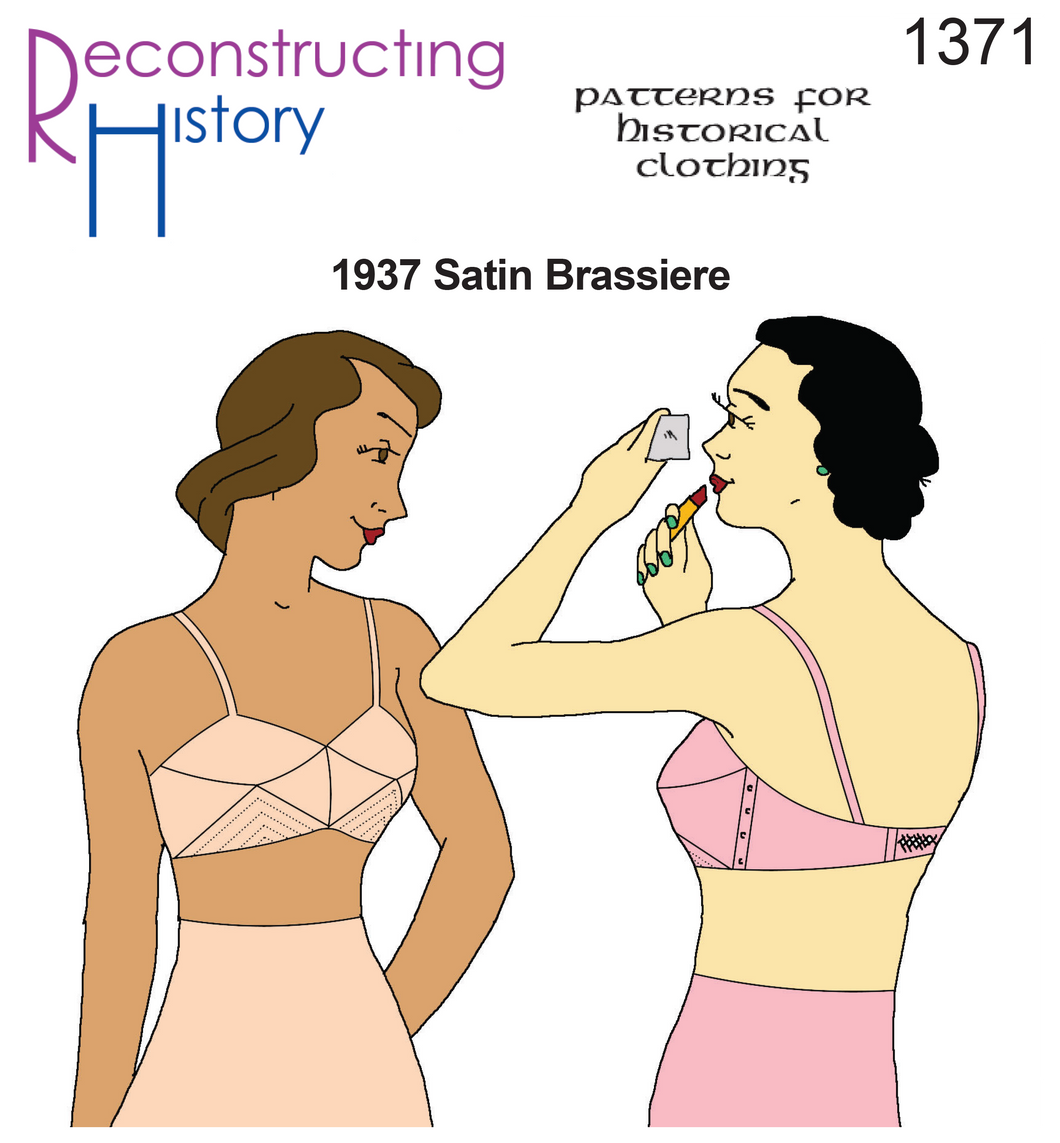 RH1371 — 1937 Satin Brassiere sewing pattern