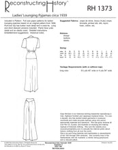 Load image into Gallery viewer, RH1373 — 1939 Lounging Pyjamas sewing pattern