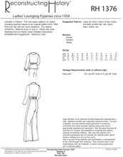 Load image into Gallery viewer, RH1376 — 1934 Lounging Pyjamas sewing pattern