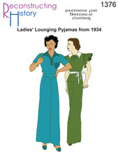 Load image into Gallery viewer, RH1376 — 1934 Lounging Pyjamas sewing pattern
