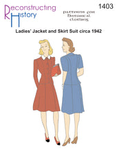 Load image into Gallery viewer, RH1403 — 1942 Ladies' Suit sewing pattern