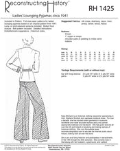 Load image into Gallery viewer, RH1425 — 1941 Lounging Pyjamas sewing pattern