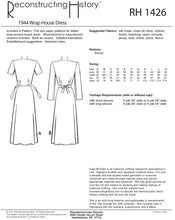 Load image into Gallery viewer, RH1426 — 1944 Wrap House Dress sewing pattern