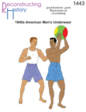Load image into Gallery viewer, RH1443 — 1940s American Men's Underwear sewing pattern
