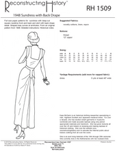 Load image into Gallery viewer, RH1509 — 1948 Sundress with Skirt Back Drape sewing pattern